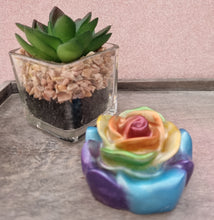 Load image into Gallery viewer, Handmade Resin Rose Keepsake – Custom Colour Mini Rose Ornament (5cm)