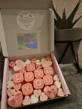 Load image into Gallery viewer, “I Love You” Wax Melt Gift Box – Customizable Handmade Wax Melt Set