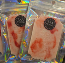 Load image into Gallery viewer, Polar Express Ticket Shaped Wax Melt - Candy Cane Scent