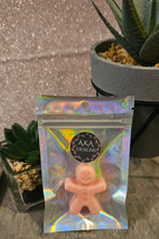 Load image into Gallery viewer, Gingerbread Man Wax Melt – 9g Handmade Soy Wax | Festive Christmas Scent | Holographic Gift Bag | Ready Made or Made to Order