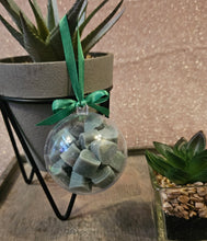 Load image into Gallery viewer, Wax Melt Bauble β 6cm Festive Decoration Filled with 25 Mini Heart Wax Melts | Ready-Made or Made-to-Order Scents | Christmas Gift | Handmade Home Fragrance