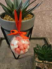 Load image into Gallery viewer, Wax Melt Bauble – Festive 5cm Christmas Decoration Filled with 28g Wax Melt Scoopies | Scented Gift | Holiday Home Fragrance | Handmade Gift Idea