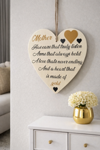 Load image into Gallery viewer, Handmade Wooden Hanging Decoration – Mother’s Day Gift | Rustic Home Décor | Sentimental Mum Quote Sign