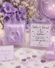 Load image into Gallery viewer, Mini Wax Melt Clamshell Wedding Favours