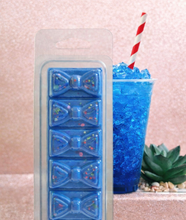 Load image into Gallery viewer, blue raspberry slush - wax melt bow clamshell