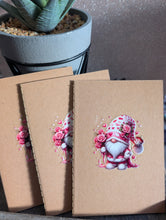 Load image into Gallery viewer, Valentine Gonk A6 Lined Notebook | Cute Gnome Mini Pocket Notebook