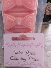 Load image into Gallery viewer, Talco rosa Scented Wax Melts -bow Clamshell