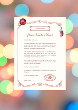 Load image into Gallery viewer, Personalised Letter from Santa | Custom Child’s Name & Address | Santa Sleigh Mail Envelope with Official North Pole Seal | Christmas Keepsake Gift