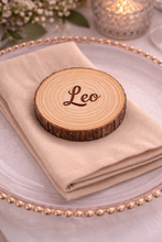 Load image into Gallery viewer, Personalised Wooden Place Names – Rustic Wedding Table Decor
