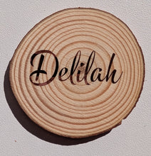 Load image into Gallery viewer, Personalised Wooden Place Names – Rustic Wedding Table Decor