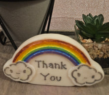 Load image into Gallery viewer, Rainbow thank you soy wax melt - scent Of your choice. gifts for her, gifts for him, thank you gift