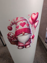 Load image into Gallery viewer, Valentine’s Gonk 24oz Cold Cup – Frosted White or Matte Black | 4 Designs Available | Reusable Tumbler with Lid & Straw