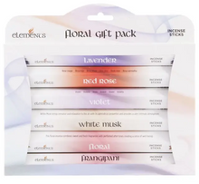Load image into Gallery viewer, Floral Incense Sticks Gift Pack – 6 Scents | 20 Sticks | Lavender, Rose, Violet, Frangipani & More | Relaxing Home Fragrance