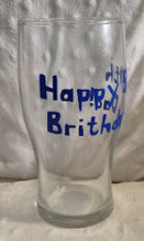 Load image into Gallery viewer, Personalized Pint Glass โ Custom Name, Initial, Number or Message โ Father's Day, Birthday, Gift for Him