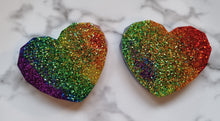 Load image into Gallery viewer, Rainbow resin heart