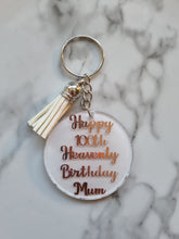 Load image into Gallery viewer, Personalized Photo Keyring – Double-Sided or Message on Back – Custom Gift