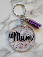 Load image into Gallery viewer, Personalized Glitter Keyring