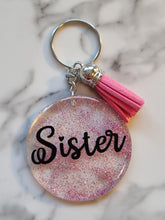Load image into Gallery viewer, Personalized Glitter Keyring