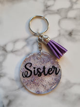 Load image into Gallery viewer, Personalized Glitter Keyring