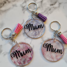 Load image into Gallery viewer, Personalized Glitter Keyring