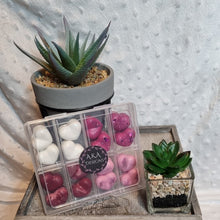 Load image into Gallery viewer, Sample Box – 16 Soy Wax Melts (3D Heart Shape) - Valentines 3