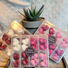 Load image into Gallery viewer, Sample Box – 16 Soy Wax Melts (3D Heart Shape) - Valentines 3