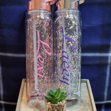 Load image into Gallery viewer, Personalized water bottle - glitter