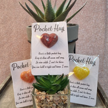 Load image into Gallery viewer, Pocket Hug Resin Heart Ornament with Poem – Thoughtful Gift for Loved Ones