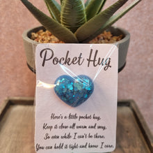 Load image into Gallery viewer, Pocket Hug Resin Heart Ornament with Poem – Thoughtful Gift for Loved Ones