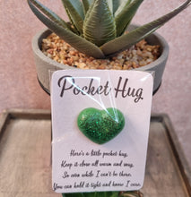 Load image into Gallery viewer, Pocket Hug Resin Heart Ornament with Poem – Thoughtful Gift for Loved Ones