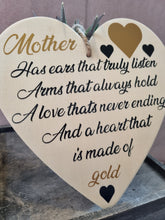 Load image into Gallery viewer, Handmade Wooden Hanging Decoration – Mother’s Day Gift | Rustic Home Décor | Sentimental Mum Quote Sign
