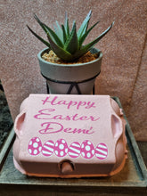 Load image into Gallery viewer, Personalized Easter Egg Carton β Custom Gift Box β Filled with 6 Cadbury Creme Eggs