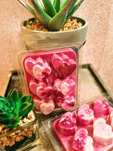 Load image into Gallery viewer, soy wax melt double heart clamshell - gift idea, birthday gift, gifts for her, gifts for him , scented gift