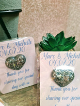 Load image into Gallery viewer, Personalised Wedding Favour Pocket Hug β Custom Resin Heart