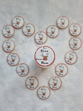 Load image into Gallery viewer, Personalized To/From Stickers - Green with Cute Reindeer Design