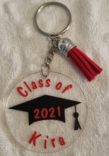 Load image into Gallery viewer, Class of 2025 Keyring β Personalised Graduation Gift β School Leaver Gift β Uni & College Graduation β Custom Year β Bulk Available
