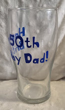 Load image into Gallery viewer, Personalized Pint Glass โ Custom Name, Initial, Number or Message โ Father's Day, Birthday, Gift for Him
