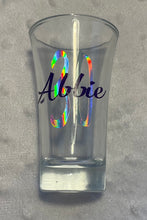 Load image into Gallery viewer, Personalized Shot Glass – Custom Name, Initial or number