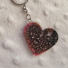 Load image into Gallery viewer, Heart keyring- resin