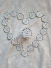 Load image into Gallery viewer, Personalized To/From Stickers - Blue and Purple Snowflakes Design