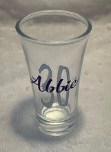 Load image into Gallery viewer, Personalized Shot Glass – Custom Name, Initial or number