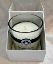 Load image into Gallery viewer, Glass candle in a box - sweet peas & freesia