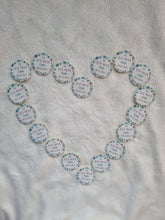 Load image into Gallery viewer, Personalized To/From Stickers - Blue and Purple Snowflakes Design