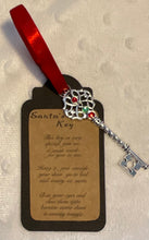 Load image into Gallery viewer, Vintage Santa Magic Key – Handmade Christmas Eve Keepsake | Santa’s Magic Key with Poem Tag | Christmas Tradition for Kids