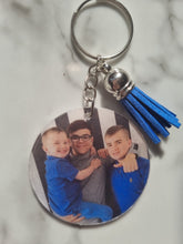 Load image into Gallery viewer, Personalized Photo Keyring – Double-Sided or Message on Back – Custom Gift
