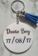 Load image into Gallery viewer, Personalized Photo Keyring – Double-Sided or Message on Back – Custom Gift
