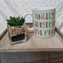Load image into Gallery viewer, Personalized Christmas Eve Mug – Candy Cane Font | Custom Festive Mug
