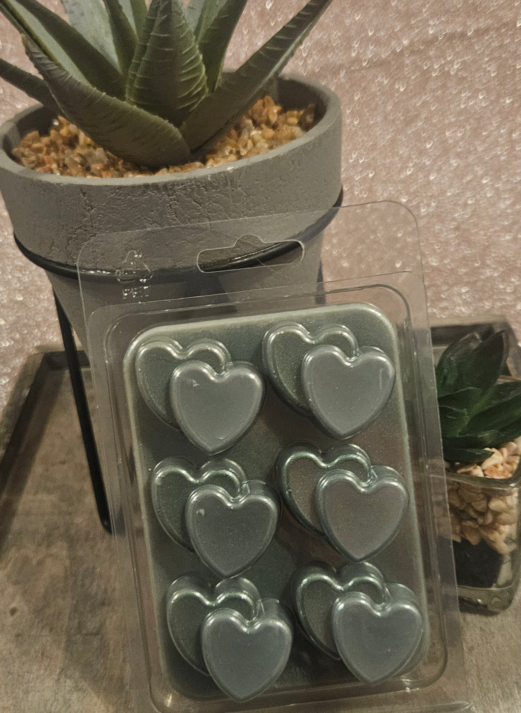 Christmas Tree Scented Wax Melts - Double Heart Clamshell