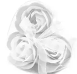 Load image into Gallery viewer, Soap roses 3 pack - white image 1
