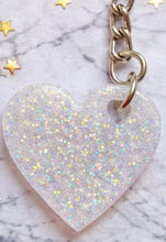 Load image into Gallery viewer, Custom Heart Resin Keyring – Handmade Personalized Keepsake Gift
